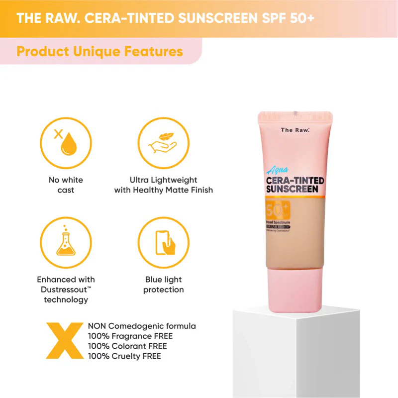 Aqua Cera-Tinted Sunscreen SPF 50+ PA++++ - Image 4