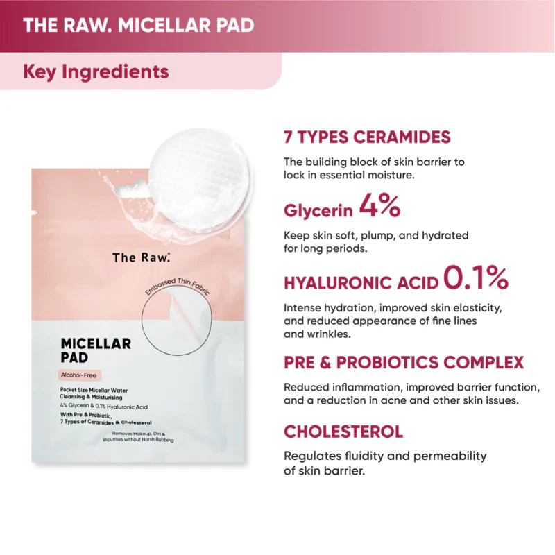 Micellar Pad Alcohol Free Makeup Remover - Image 3