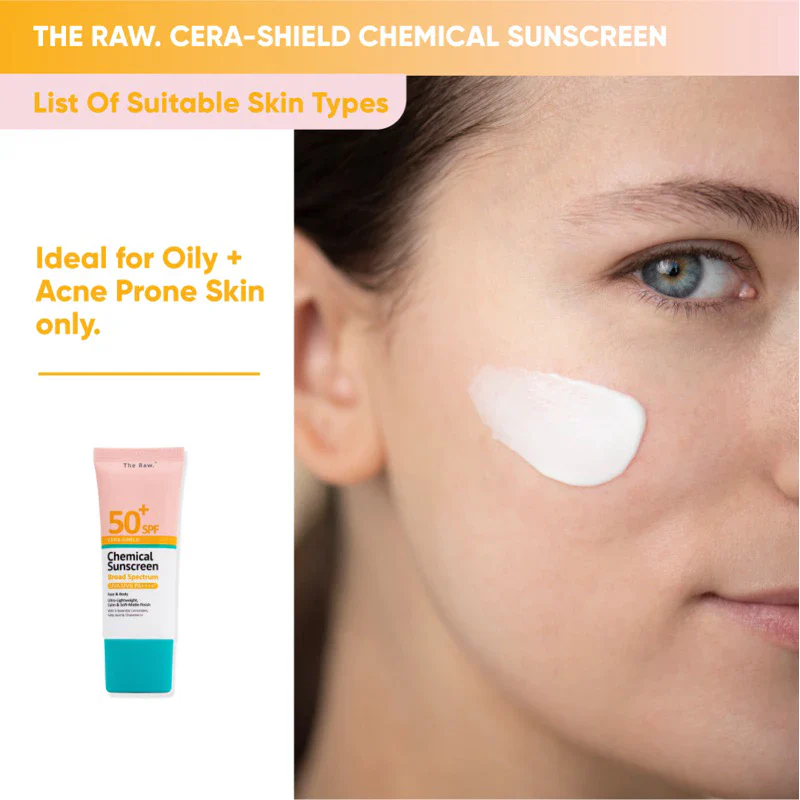 Cera-Shield Chemical Sunscreen for Oily/Acne Prone Skin 30ml SPF 50+ PA++++* Broad Spectrum UVA / UVB (For Face & Body) - Image 5