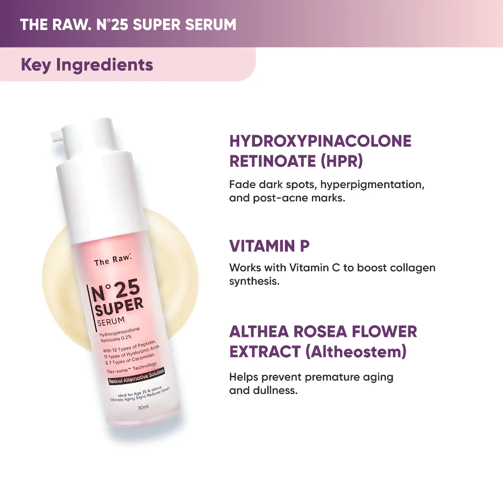 N°25 Super Serum | Retinol Alternative Solution - Aging Signs Reducer Serum - Image 5