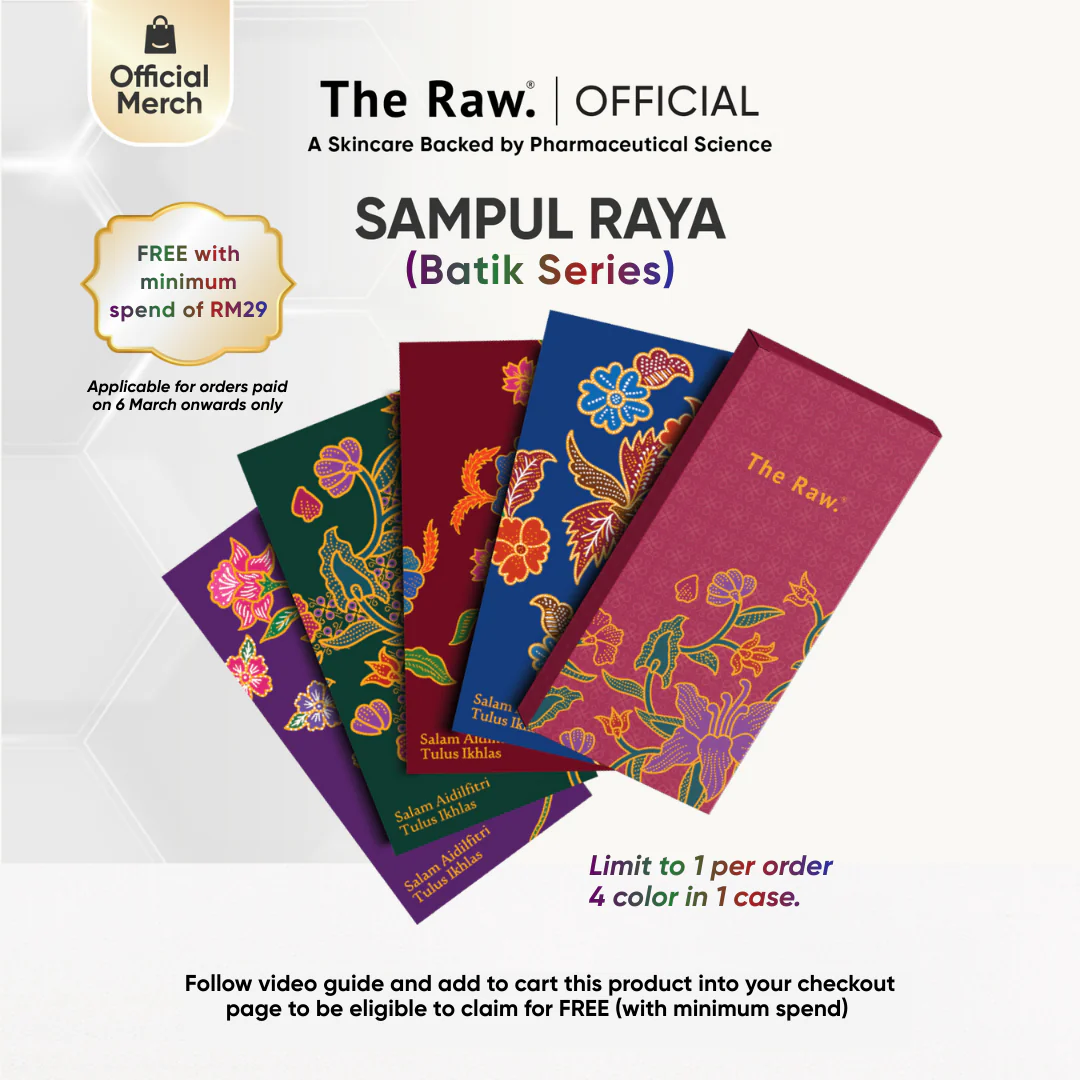 The Raw. Sampul Raya (Batik Series) with minimum spend of RM29