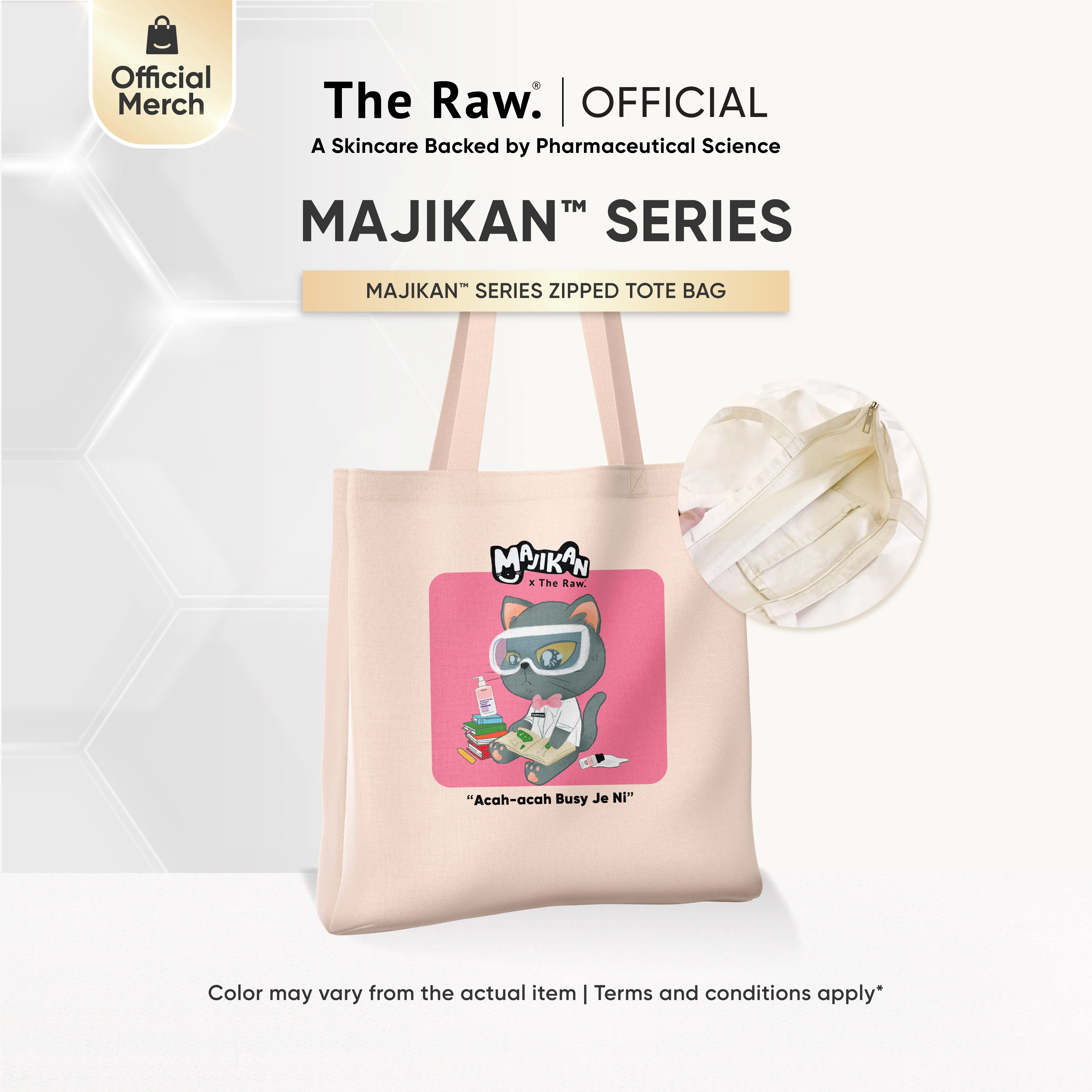The Raw. Majikan™ Series Zipped Tote Bag - Image 4